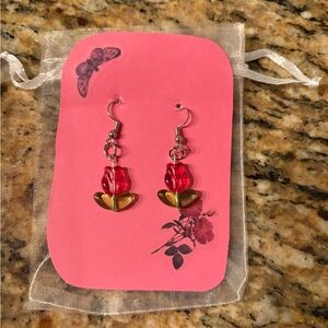 Handmade Tulip Earrings